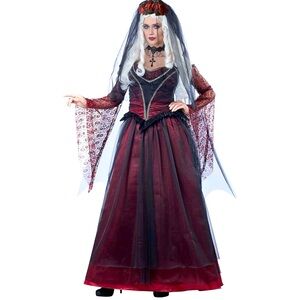 California Costumes Platinum Collection Immortal Vampire Bride Women’s Large New